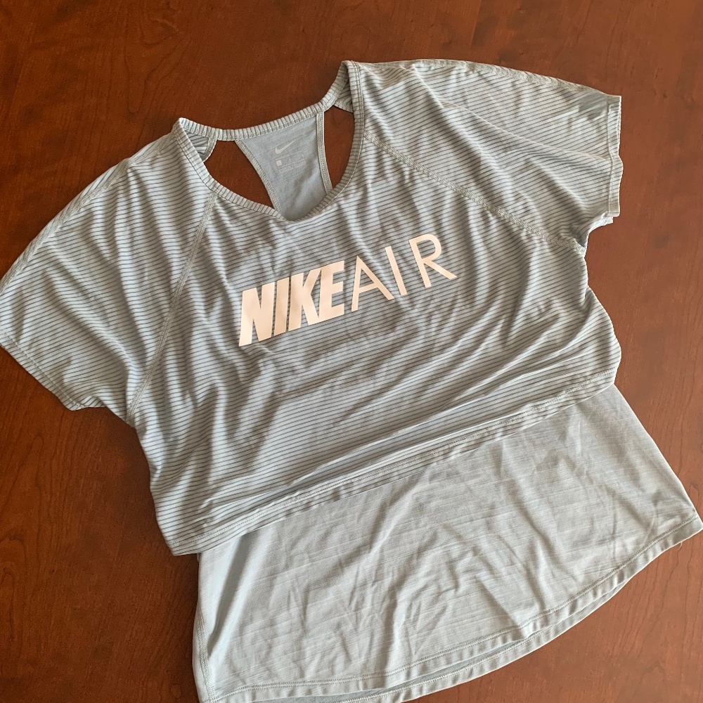 Nike Air - Blue Lightweight Racerback with Crop Top Combo Shirt